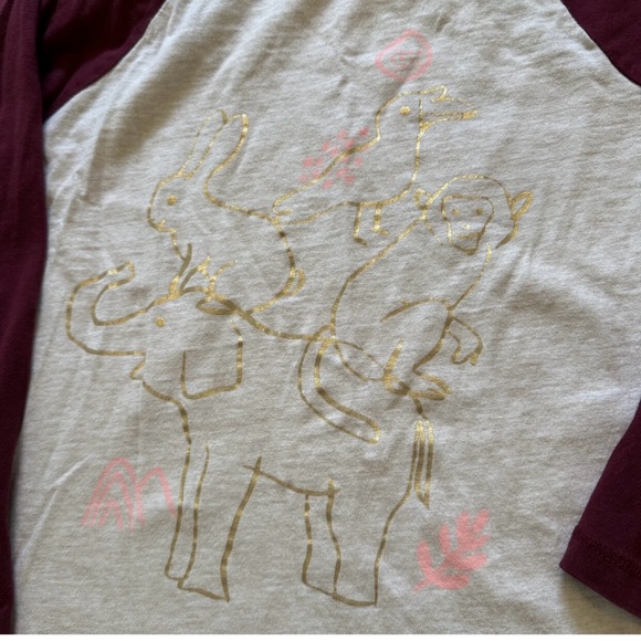 Tea Collection Gold Animals Raglan - Picture 2 of 4